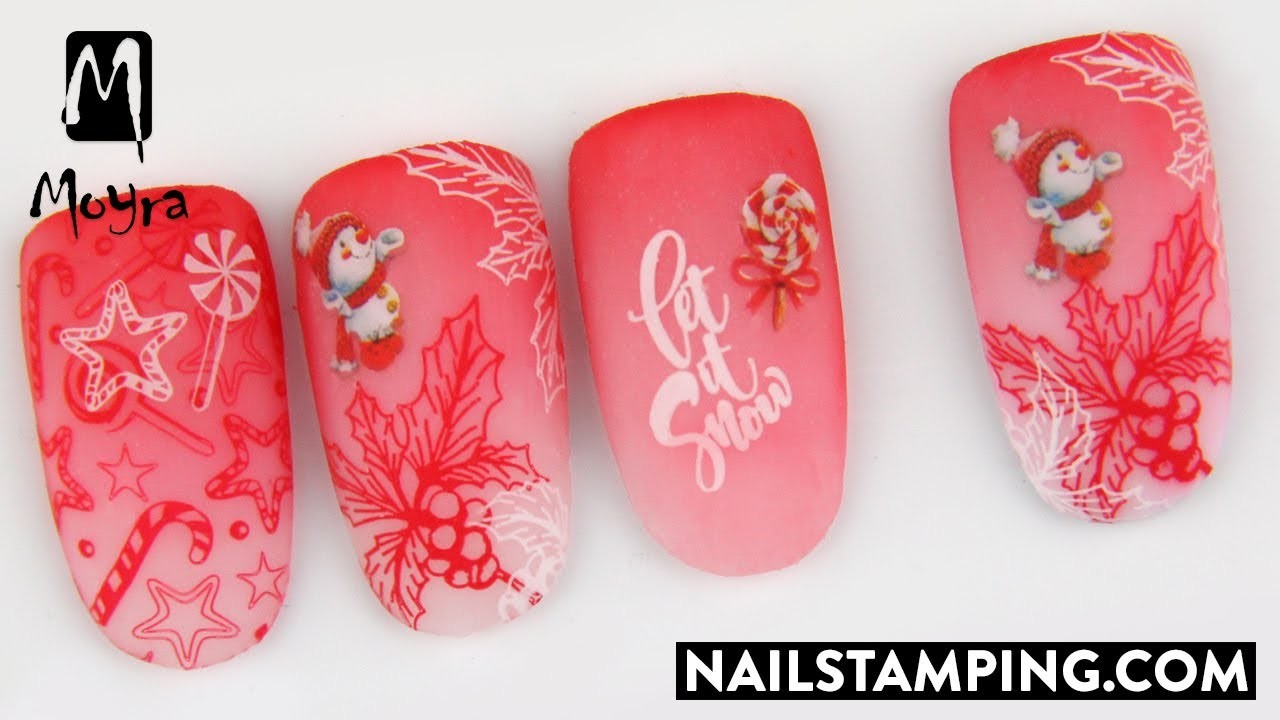 ⛄️❄️Nail stamping in winter style (nailstamping.com)