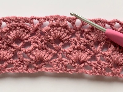 One of a kind! Gorgeous rose petal crochet stitch tutorial. Very easy.