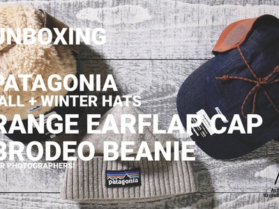 PATAGONIA HATS! UNBOXING RANGE EARFLAP CAP AND BRODEO BEANIE UNBOXING FIT CHECK #patagonia #unboxing