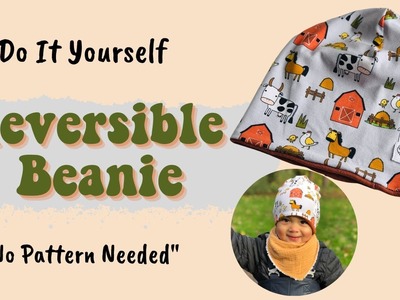 Reversible Beanie | DIY | No Pattern