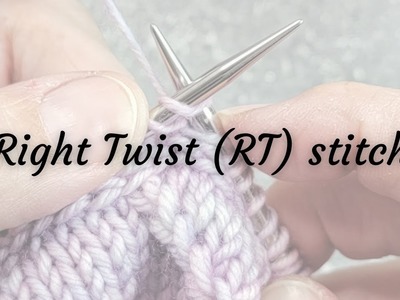 Right Twist (RT) stitch and RT spiral - Full