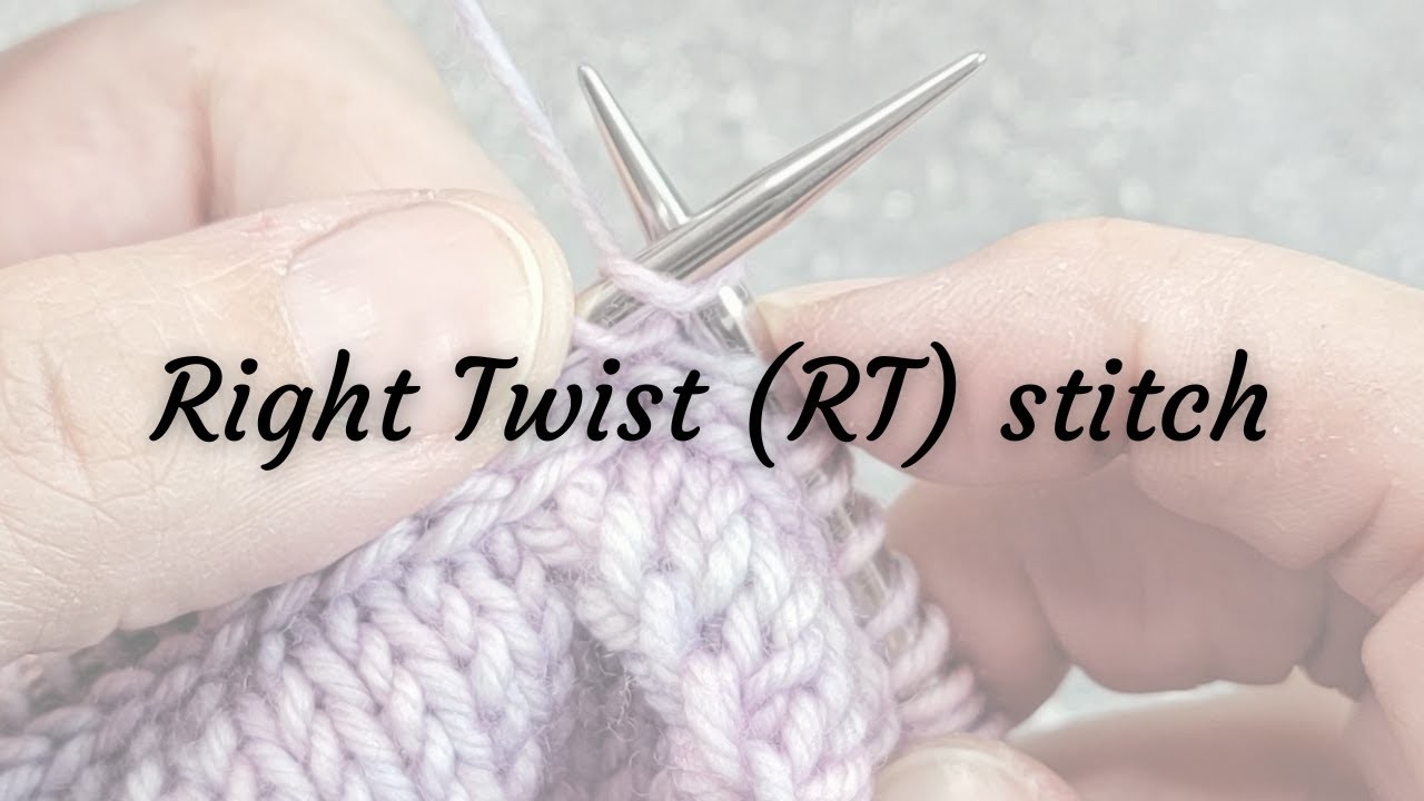Right Twist (RT) stitch and RT spiral - Full