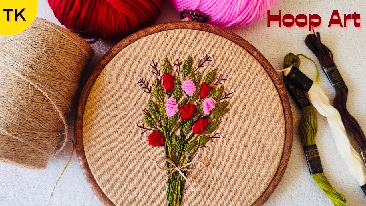 ???? Super Creative EMBROIDERY HOOP ART| Brazilian Embroidery designs| Needlework| Bullion Knot Stitch