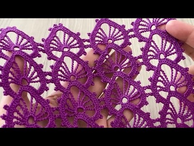 THE MOST TREND and BEAUTIFUL Crochet Runner, Shawl, Sweater, Scarf Pattern Tutorial