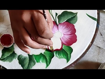 Tutorial painting very easy flower and painting