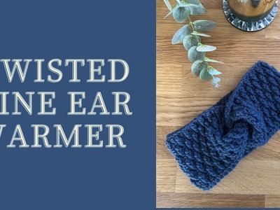 Twisted Pine Ear Warmer - crochet tutorial