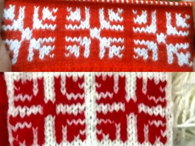 Two colour design for sweater