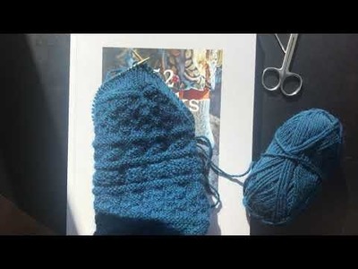 Work with me in real time: double knit 1x1 rib and italian bind off | vlogmas???