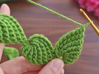 WOW!!!???? Crocheted Leaves Lined Up İn Rows Turned Out Great????LookWhat I Made From Knitted Leaves ?