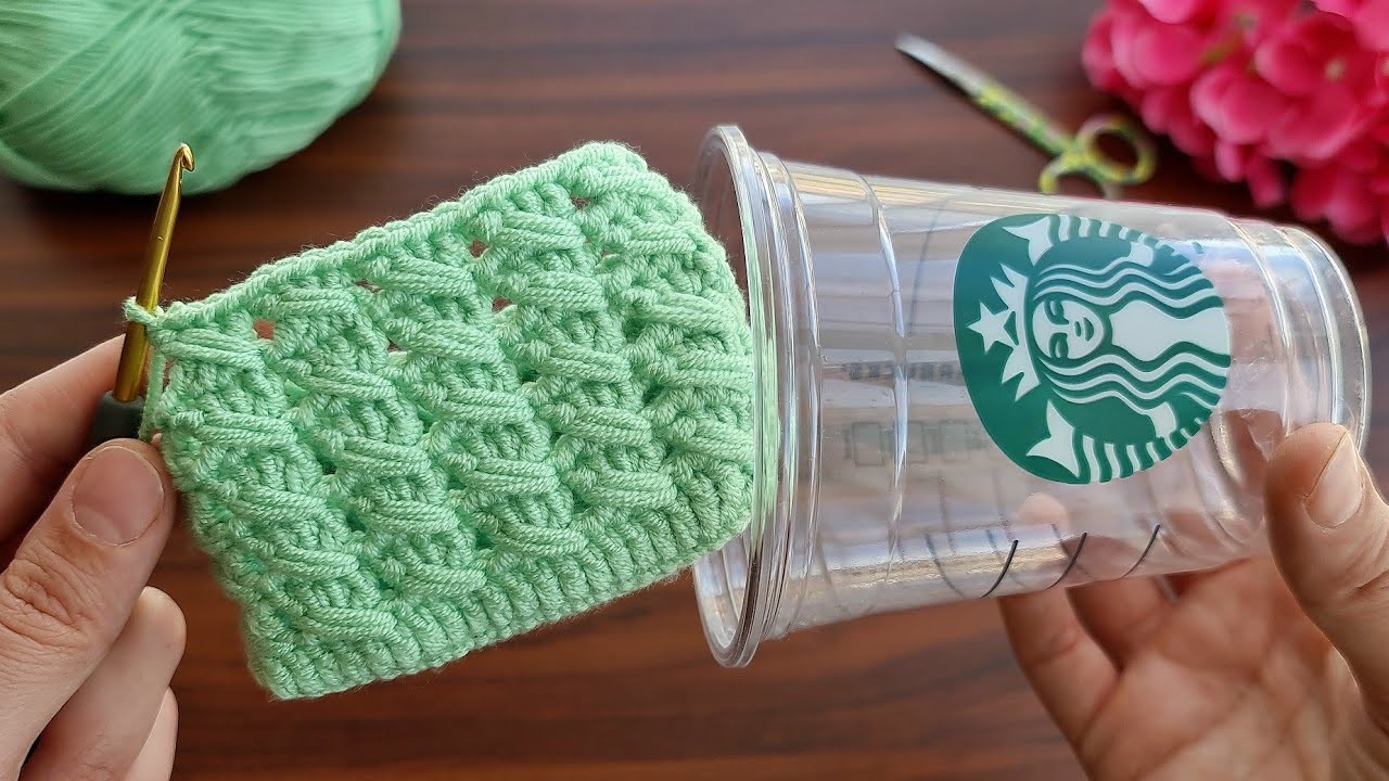 WOW GREAT IDEAS!! ???? Look what I did with the plastic cups I found in the trash! RECYCLING CROCHET