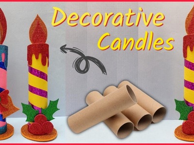 2 Easy DIY Christmas Candle Making at Home.Home Decoration for Christmas.Christmas Decorations.DIY