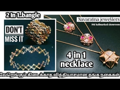 2 In 1 Bangle & 4 In 1 Necklaces Hallmarked @Navaratnajewellerschains