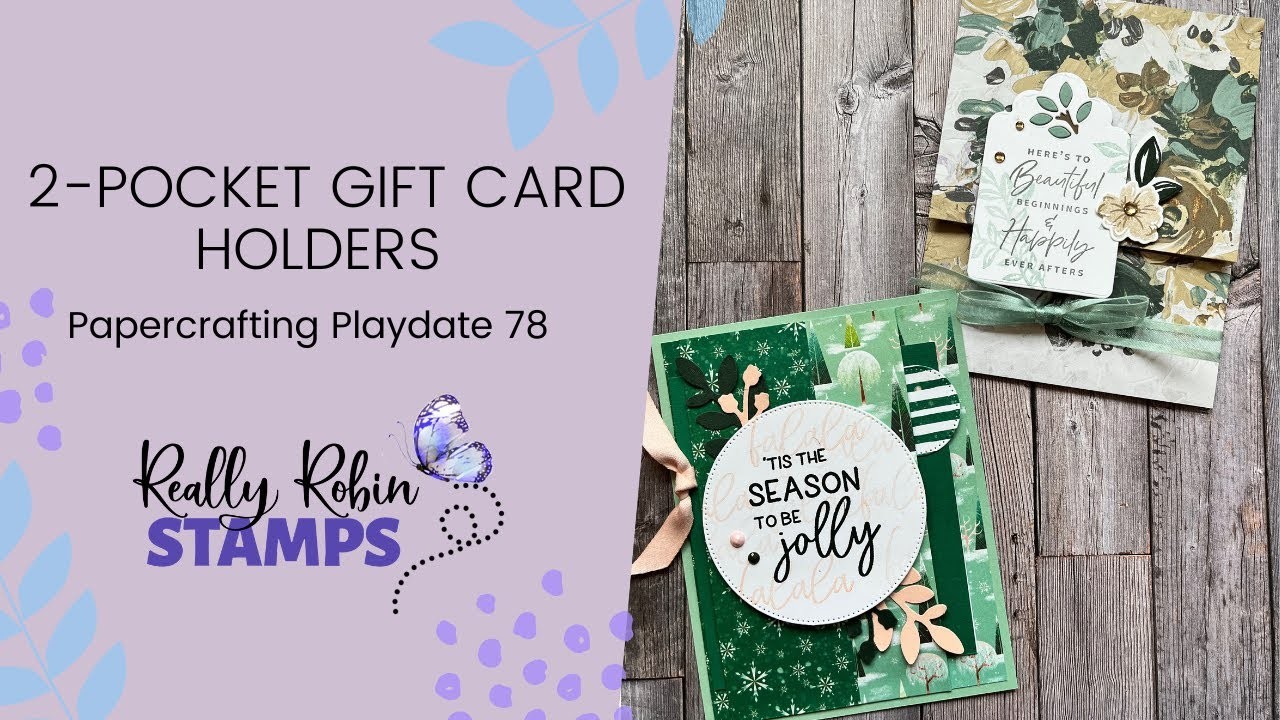 2 Kinds of Pocket Gift Card Holders | Papercrafting Playdate 78