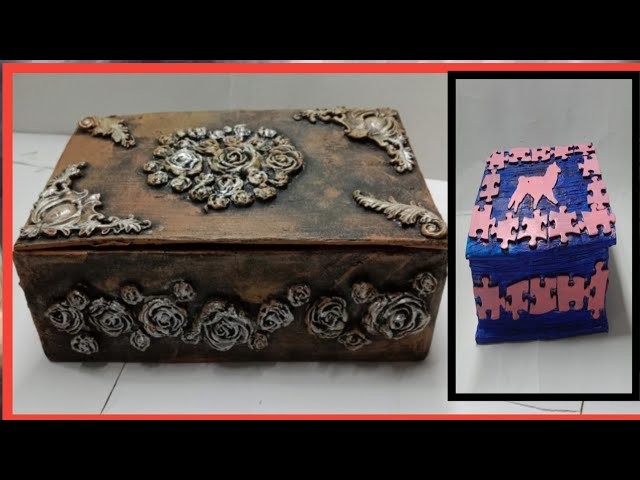 2 Organizer box from cardboard box |DIY waste Pazzle idea | How to make Jewellery box with Cardboad