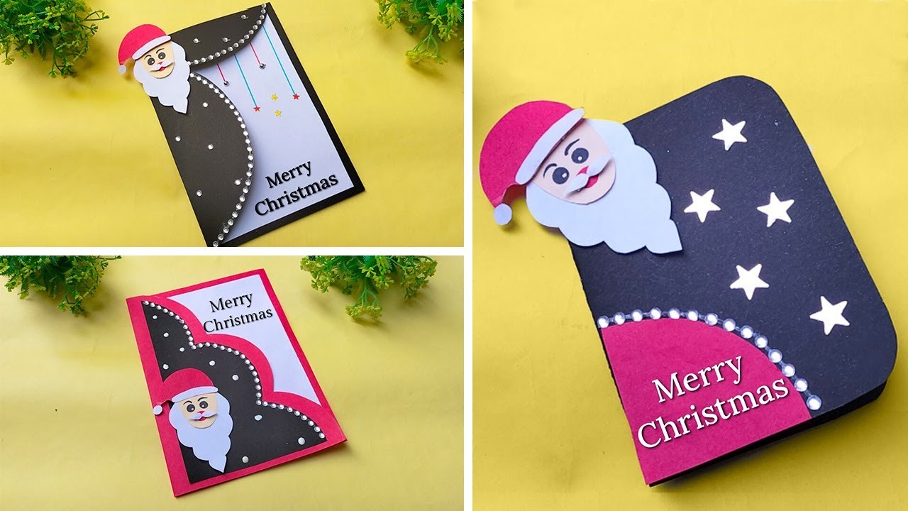 3 Easy Christmas Card Ideas to Make at Home | DIY Christmas Greeting Cards 2022 #christmascard