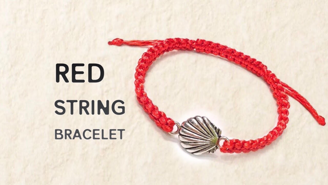 Adjustable Macrame Bracelet | How to tie a Sliding Knot | Red String Bracelet Tutorial | DIY Jewelry