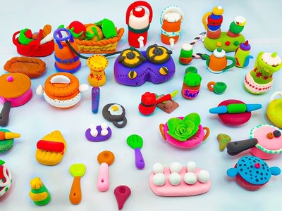 Amazing technique make kitchen set with polymer clay | Miniature clay kitchen set | Mr Clay