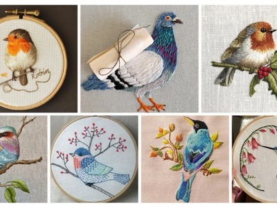 Birds embroidery designs. ???? bird embroidery @Heavenly Handmade Creations