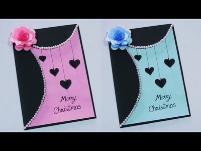 Christmas Greeting Card. Christmas greeting card making idea. DIY Christmas card easy