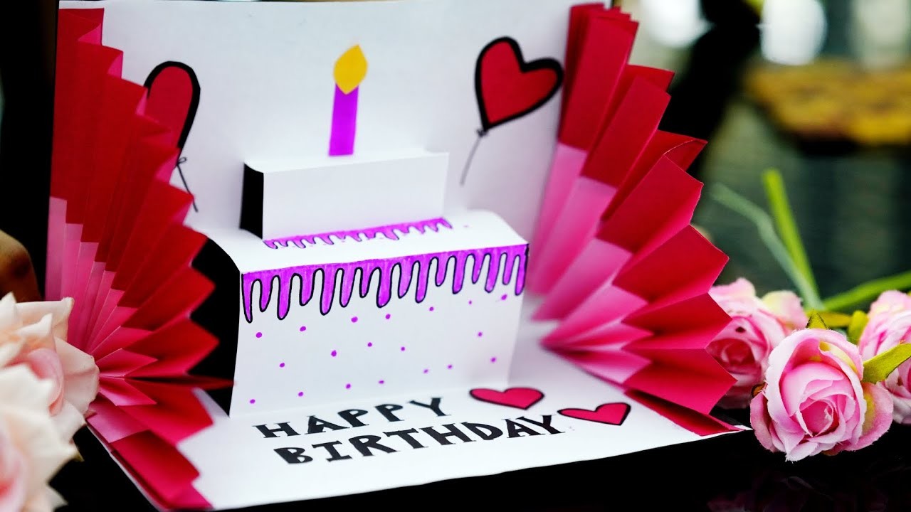 DIY-3 D POP UP CARD||BIRTHDAY CAKE CARD|SPECIAL  BIRTHDAY CARD