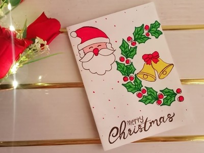 Diy | Christmas cards | Christmas greeting cards | how to make Christmas greeting card | Santa card