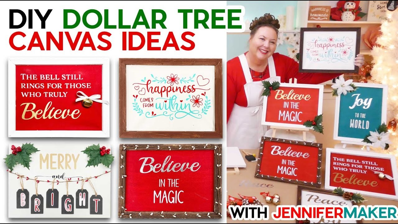 DIY Dollar Tree Canvas Ideas + Find the HIDDEN Frames that Fit with Reverse Canvases!