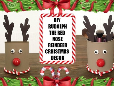 DIY Rudolph The Red Nose Reindeer Christmas Décor