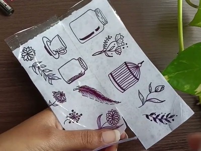 Diy transparent stickers for journal ????.diy journal supplies. handmade. journal✨@HetalsArt