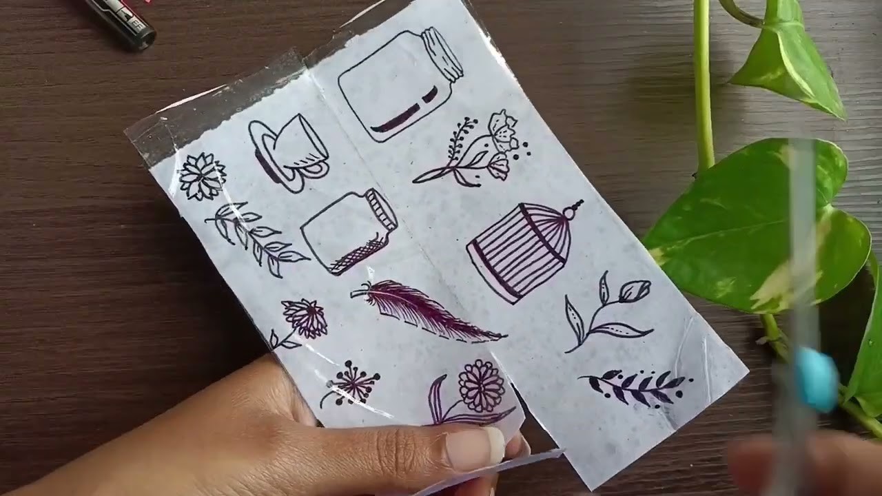 Diy transparent stickers for journal ????.diy journal supplies. handmade. journal✨@HetalsArt