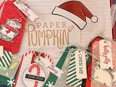 From The North Pole Paper Pumpkin gift tag alternates November 2022