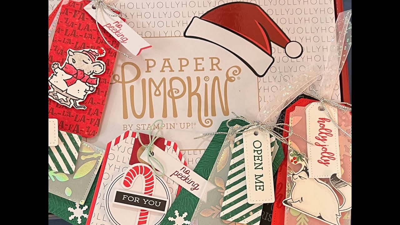 From The North Pole Paper Pumpkin gift tag alternates November 2022