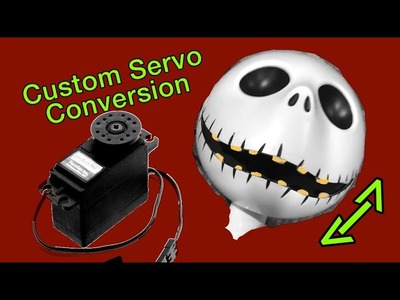 Gemmy Jack skellington Animatronic Custom Animated Servo Conversion DIY