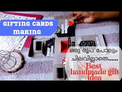 Gifting cards making video malayalam|Handmade giftswith no cost#craft #gift #customisedgifts #easy