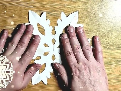 How to make a cool DIY Snowflake from A4❄️