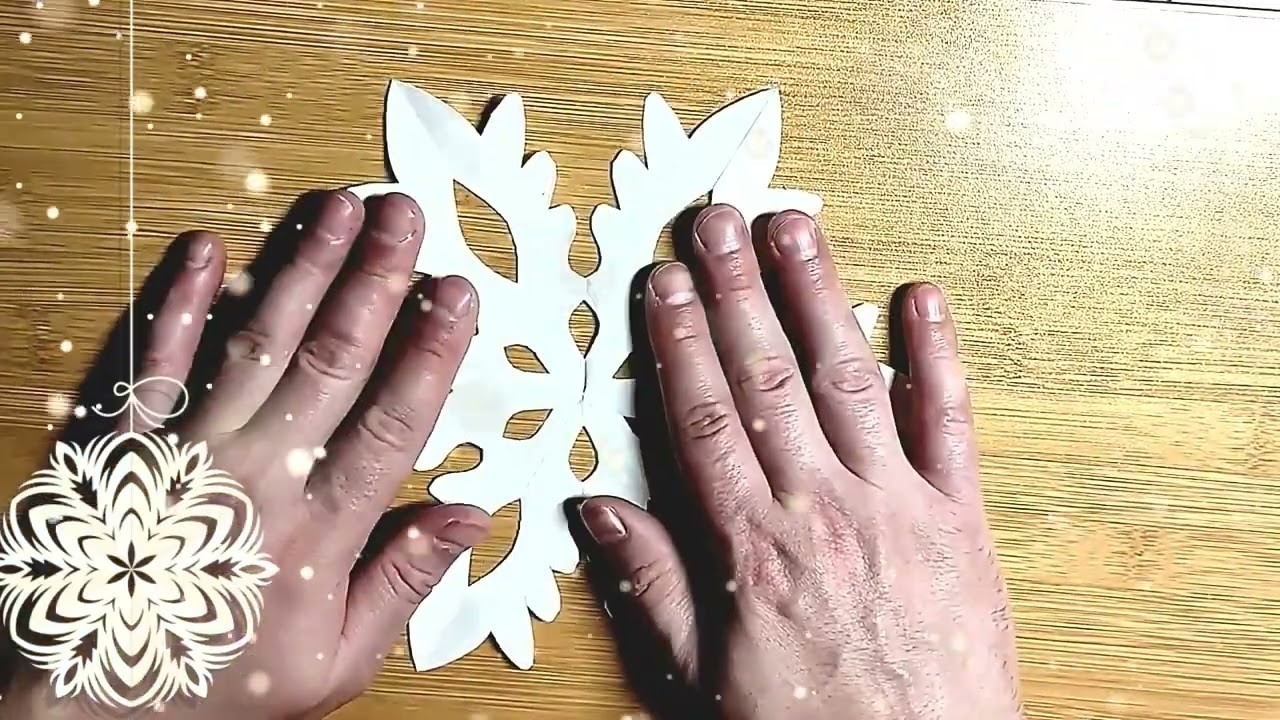 How to make a cool DIY Snowflake from A4❄️