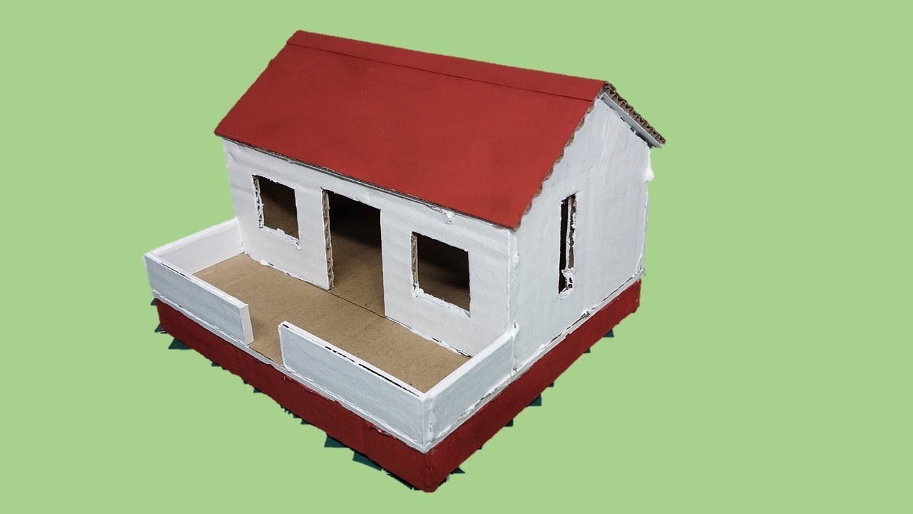 How to Make a Simple Cardboard House | DIY | Cardboard House | #cardboard  #craft #house #diy