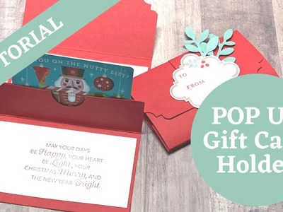 How to make a simple Pop Up Gift Card Holder