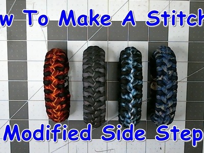 How To Make A Stitched Modified Side Step Paracord Bracelet (Deep Cut)