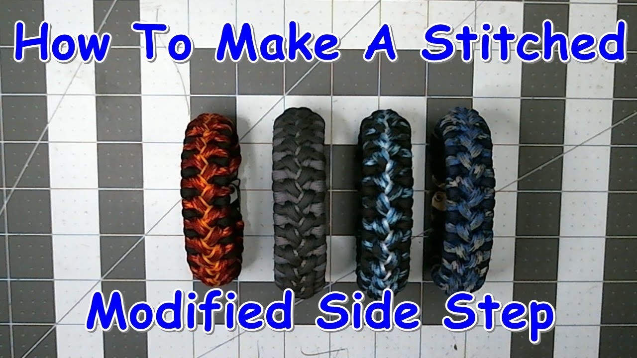 How To Make A Stitched Modified Side Step Paracord Bracelet (Deep Cut)