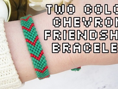 How to make chevron bracelet with 2 colors | VLATKAKNOTS TUTORIALS