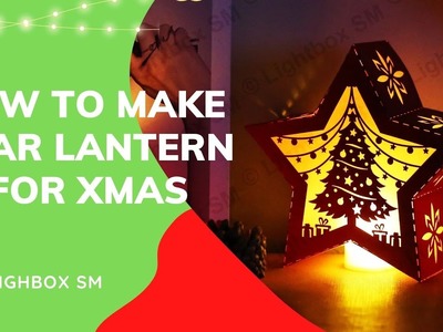 How To Make Christmas Star  Paper Cut Lantern |DIY decor