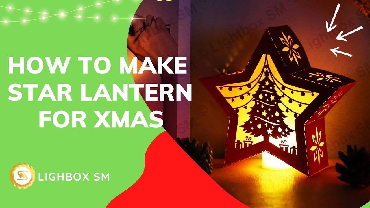 How To Make Christmas Star  Paper Cut Lantern |DIY decor