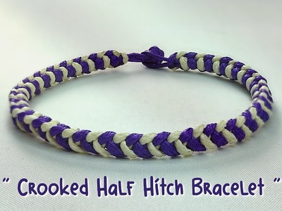 How to Make Crooked Half Hitch Bracelet | Macrame Bracelet Tutorial