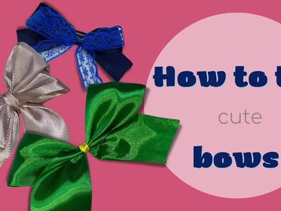 How to Make Hair Bow Simple DIY Tutorial - Christmas Home Crafts