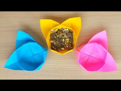 How to Make Paper Cute Cat Box | Handmade Paper Gift Box idea | Origami Storage Box | DIY Gift Box