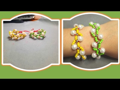 How to make thread bracelets with crystals is very easy