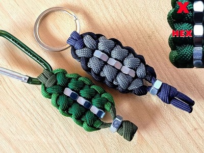 Make the " X Hex Nut X " Paracord Key Fob - Modified Sanctified Knot