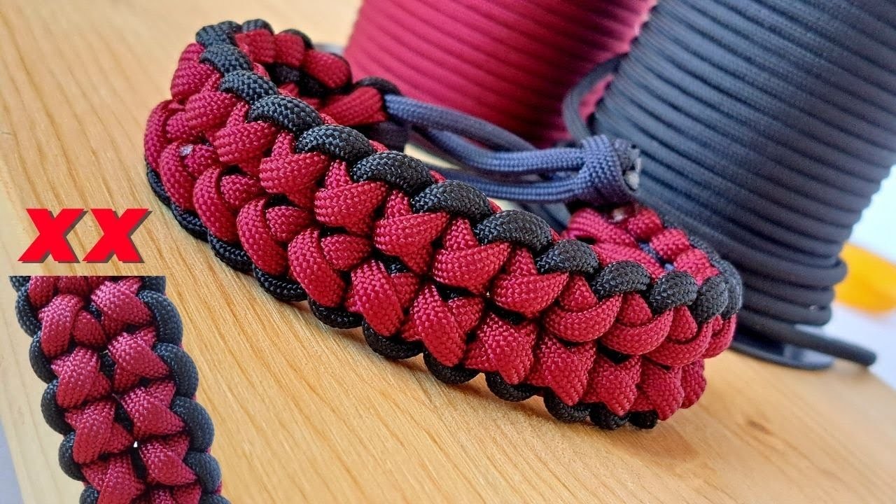 Make the "XX" Knot Sanctified Mad Max Style Paracord Survival Bracelet