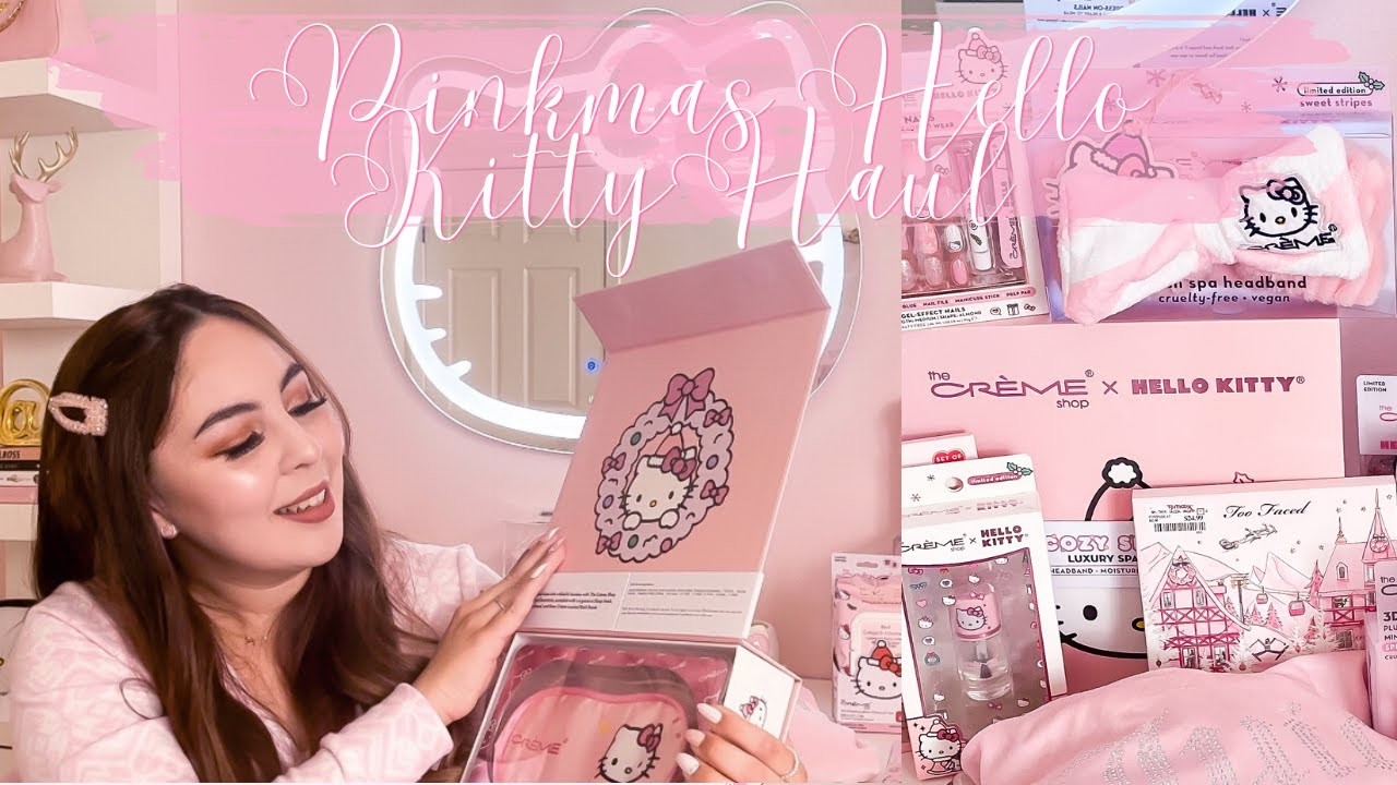 Massive Hello Kitty Pink Christmas Haul! ????❄️????☃️ + giveaway! ????