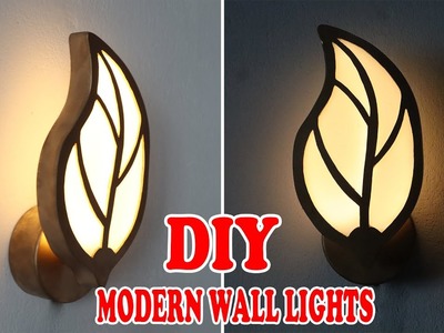 Modern Lighting Ideas from PVC Pipe | Make a Leaf-shaped Wall Lamp | Wall Decorative Idea